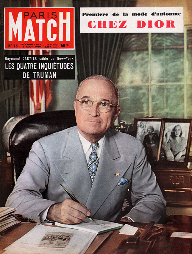 Paris match issue 73 from August 1950