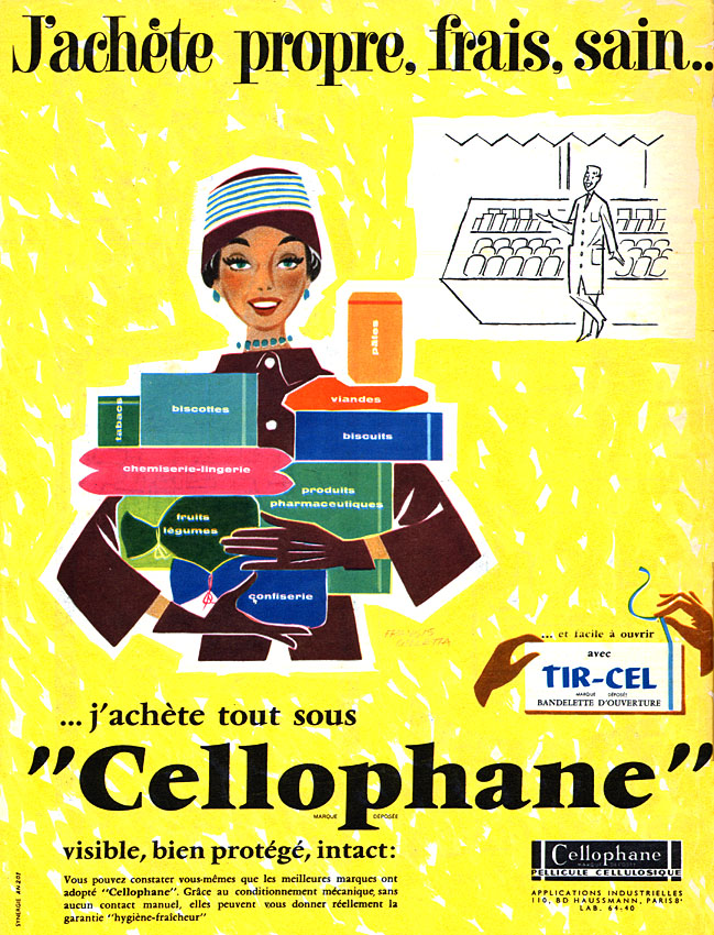 Advert Cellophane 1957