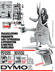 Advert Dymo 1968