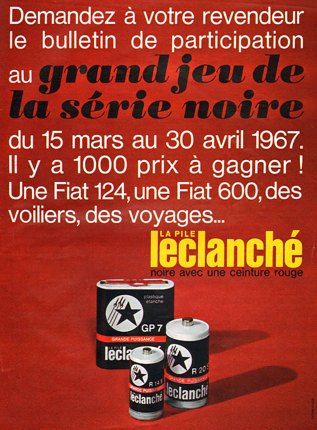Advert Leclanche 1967