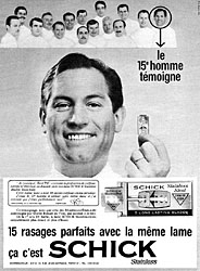Advert Schick 1965