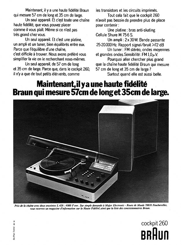 Advert Braun 1973