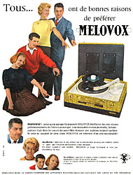 Advert Melovox 1959