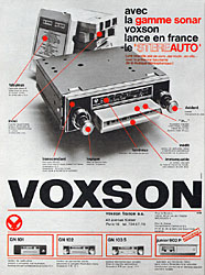Advert Voxson 1968