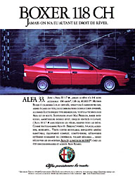 Advert Alfa Romeo 1988