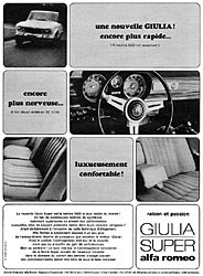 Advert Alfa Romeo 1965
