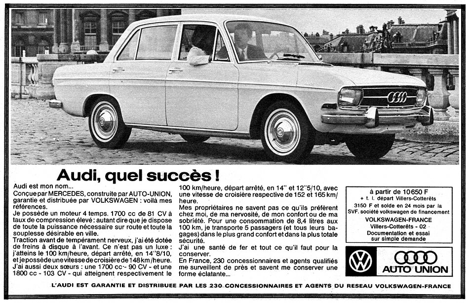 Advert Audi 1967