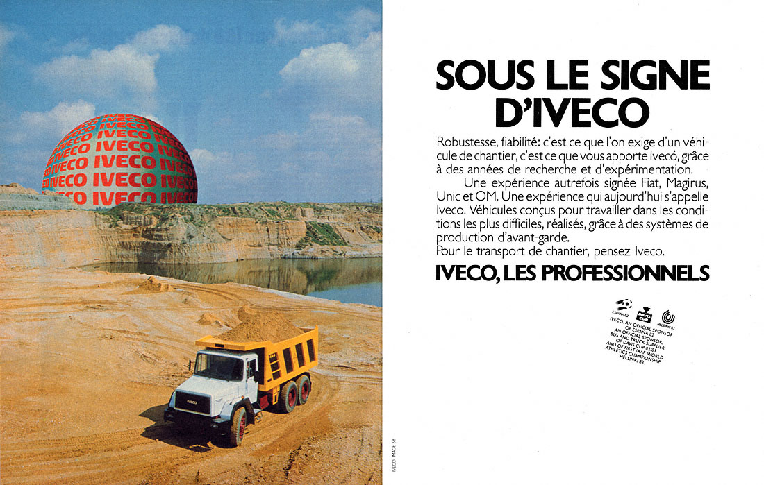 Advert Iveco 1982