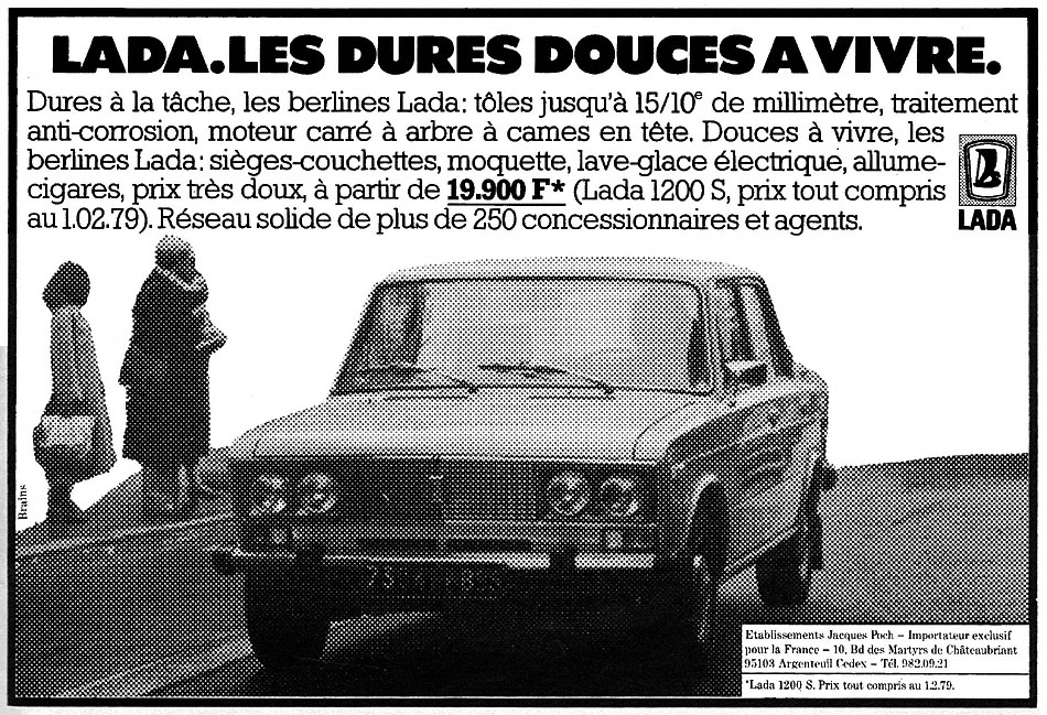 Advert Lada 1979