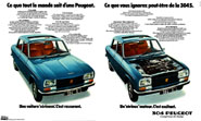 Advert Peugeot 1975