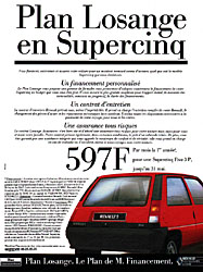 Advert Renault 1990