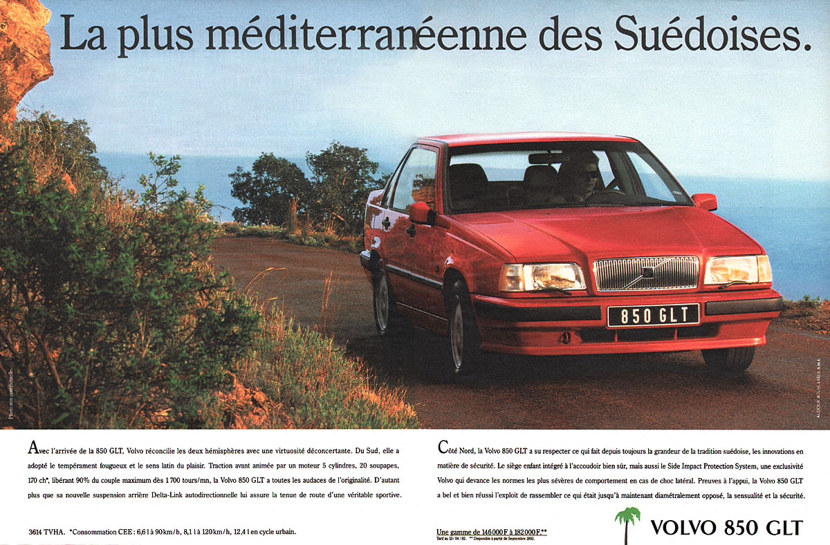 Advert Volvo 1992