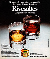 Advert Rivesaltes 1974