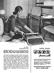 Advert Japy 1959