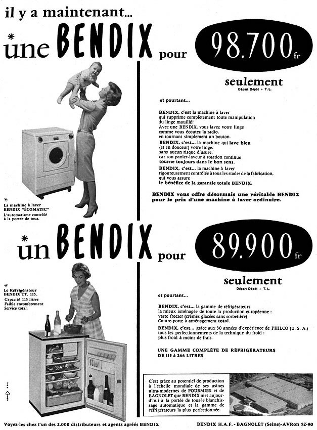 Advert Bendix 1959