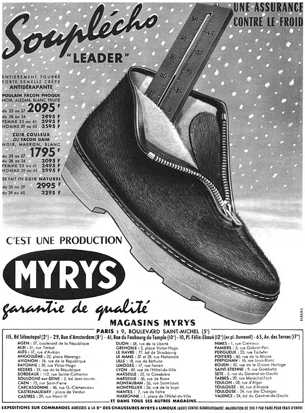 Advert Myrys 1959