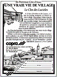 Advert Programmes Immobiliers 1988