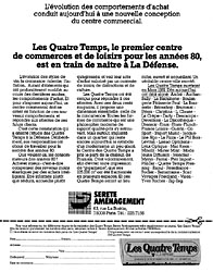 Advert Les Quatre Temps 1980
