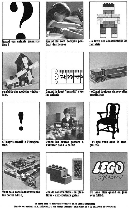 Advert Lego 1964