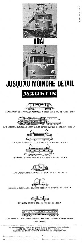 Advert Marklin 1964