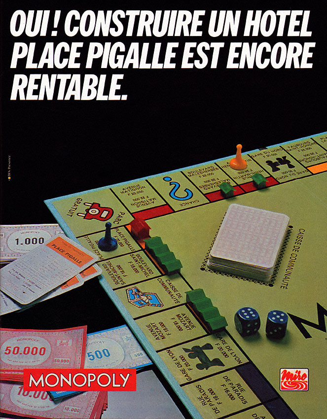 Advert Monopoly 1980