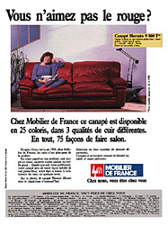 Advert Mobilier de France 1988