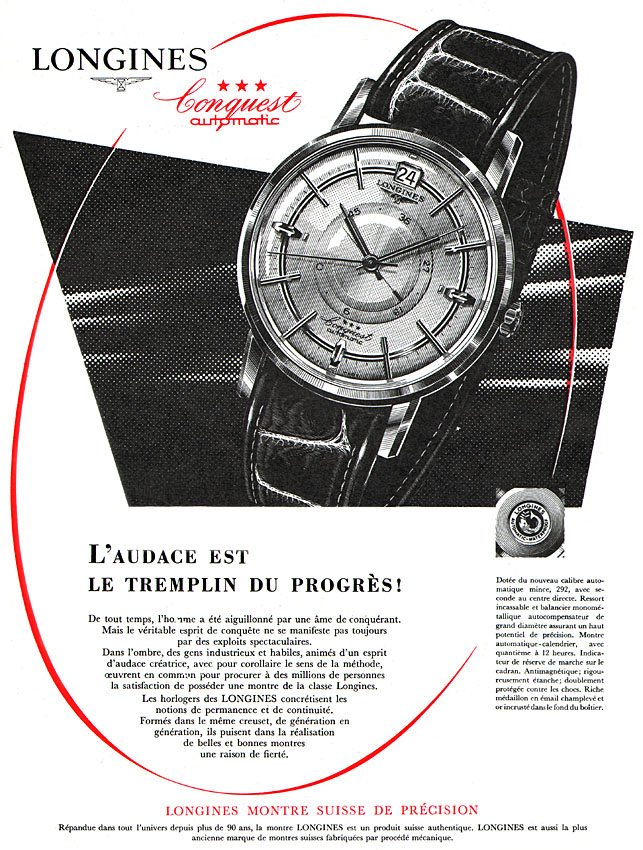 Advert Longines 1959