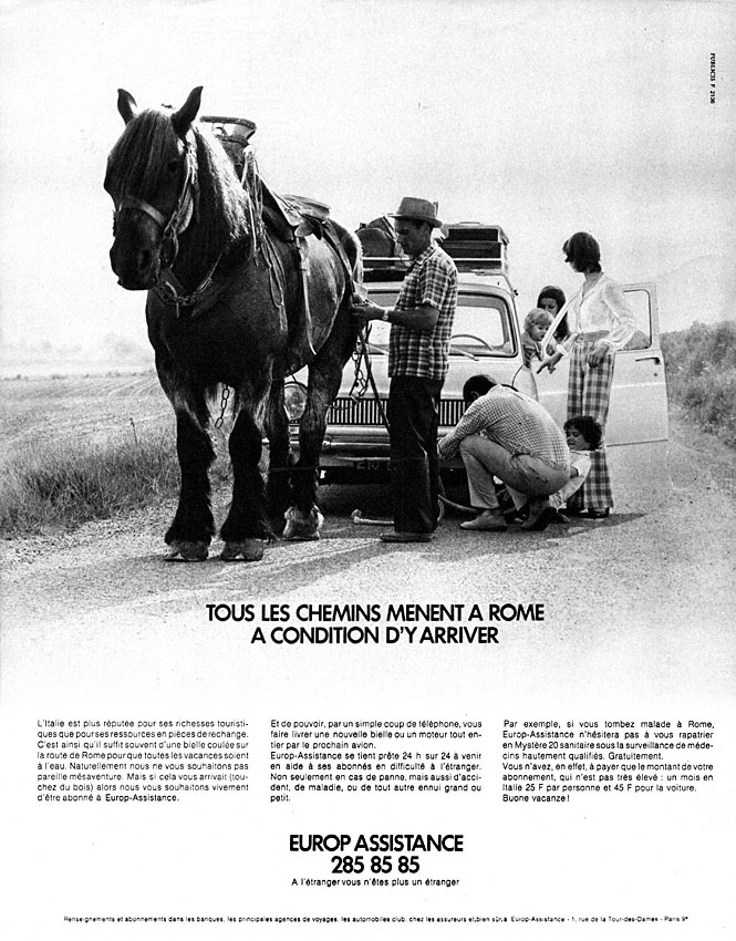 Advert Europ-Assistance 1971