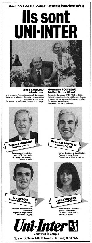 Advert Uni-Inter 1981