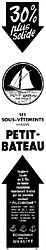 Advert Petit bateau 1952