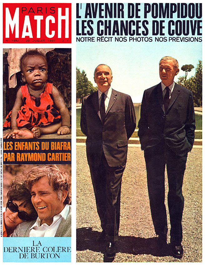 Paris match issue 1002 from July 1968