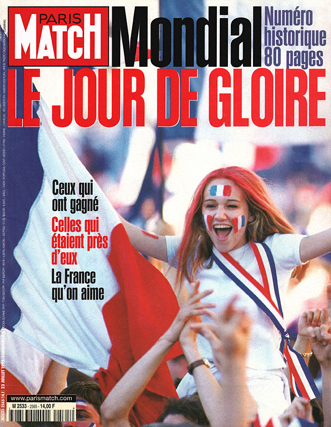 Paris match issue 2565 from July 1998