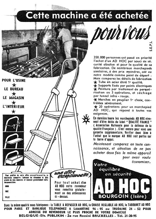 Advert Ad Hoc 1955