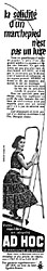 Advert Ad Hoc 1956