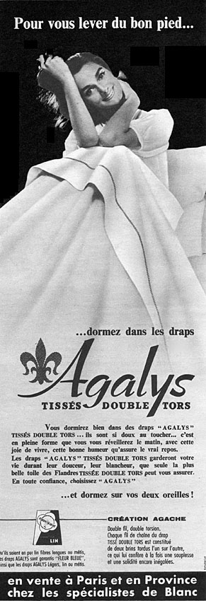 Advert Agalys 1957