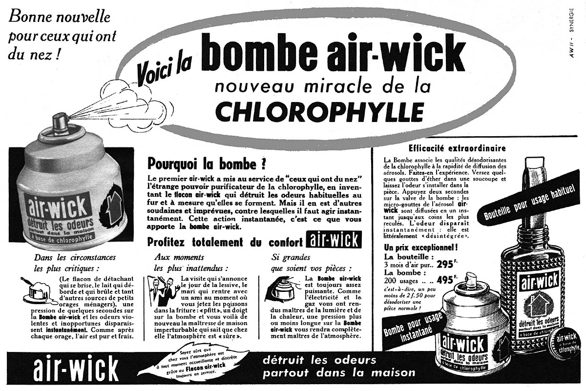 Advert Air-Wick 1953