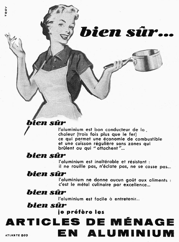 Advert Aluminium 1955