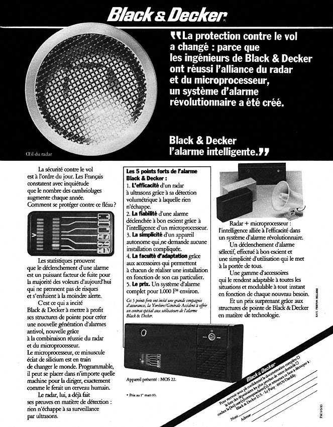 Advert Black & Decker 1983