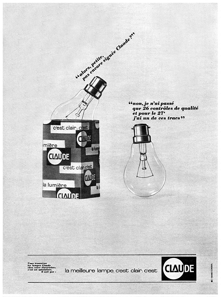 Advert Claude 1963
