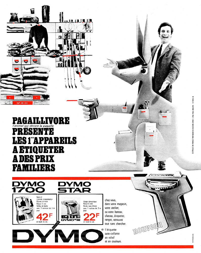 Advert Dymo 1968
