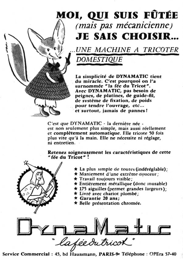 Advert Dynamatic 1955
