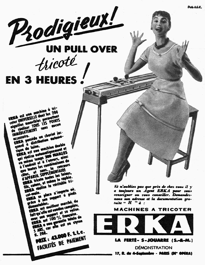 Advert Erka 1955