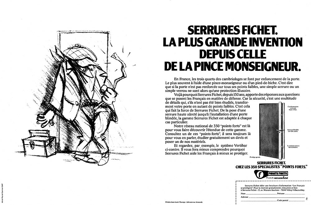 Advert Fichet 1978