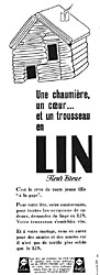 Advert Fleur bleue 1956