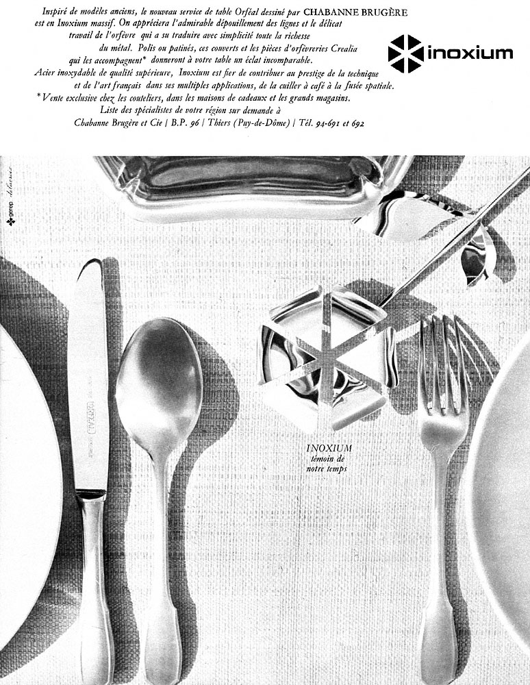 Advert Inoxium 1965