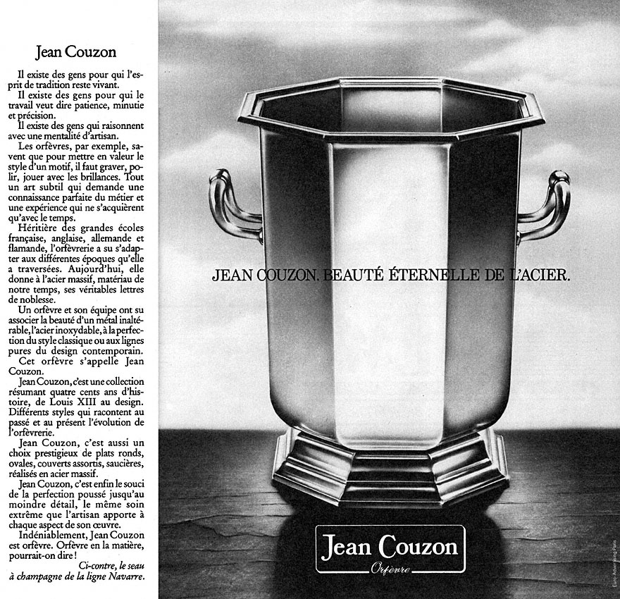 Advert Jean Couzon 1980