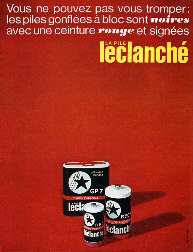 Advert Leclanche 1966