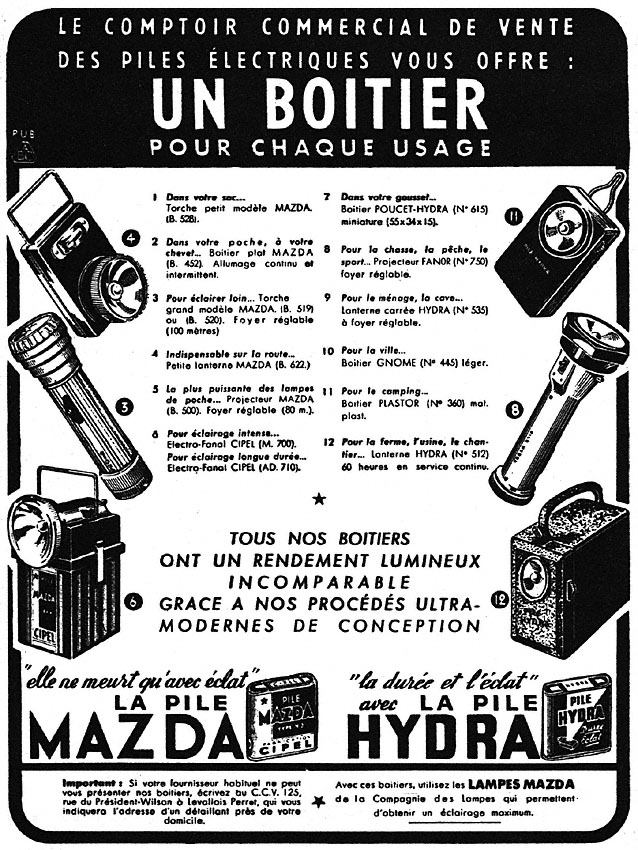 Advert Mazda 1951