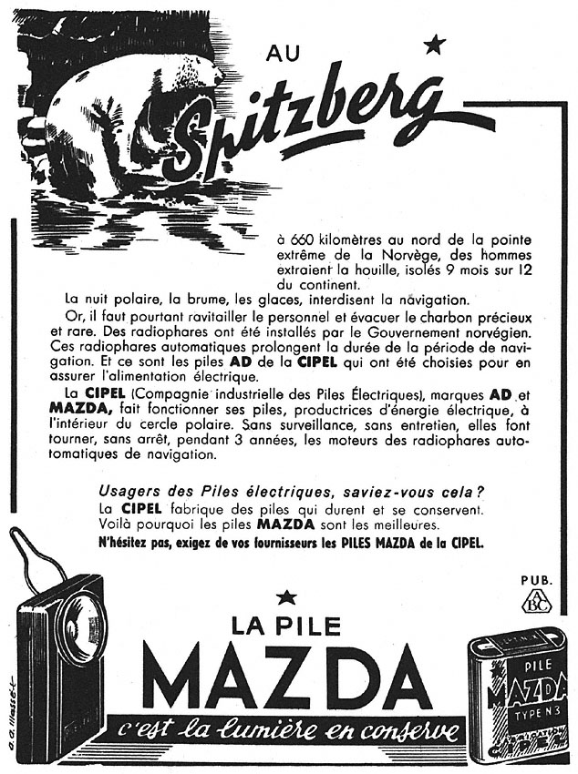 Advert Mazda 1949