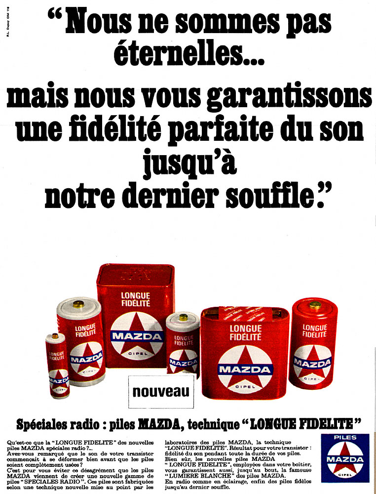 Advert Mazda 1966